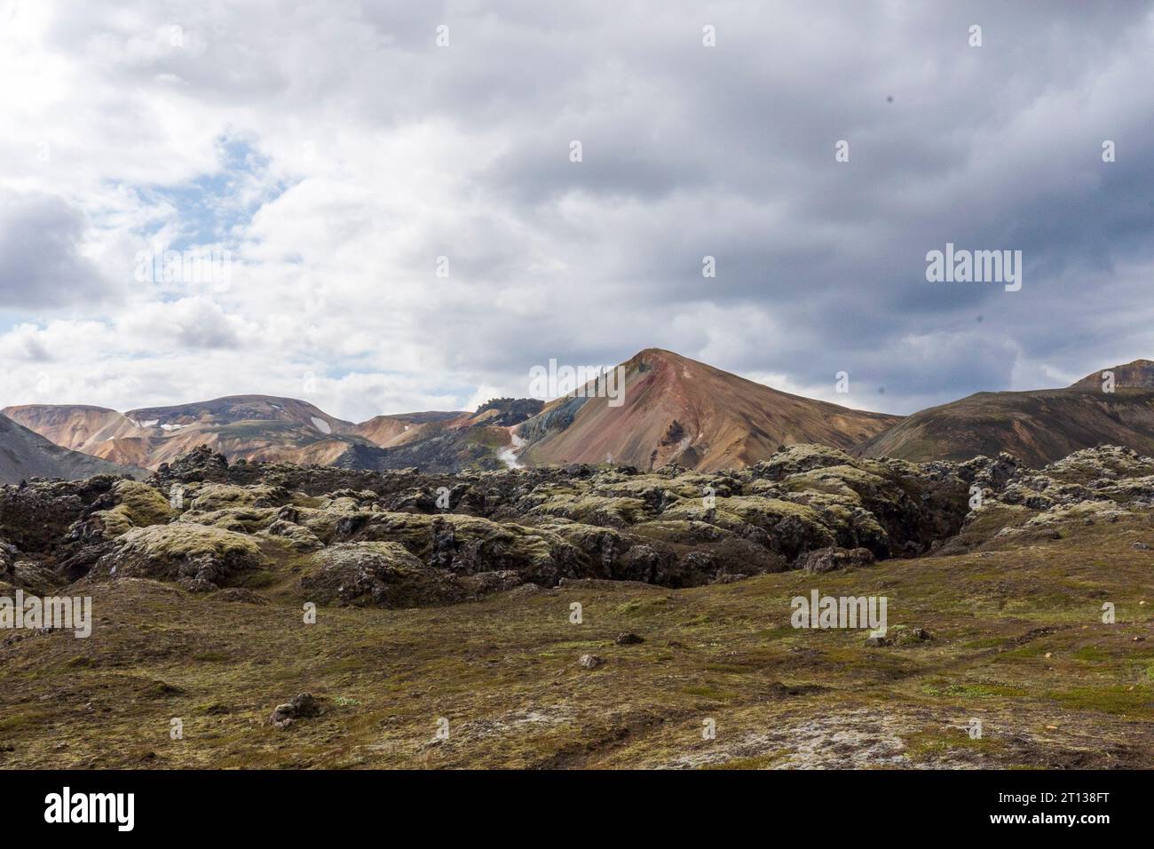 Landmannalaugar, un endroit dans la réserve naturelle islandaise de Fjallabak dans les Highlands. Banque D'Images