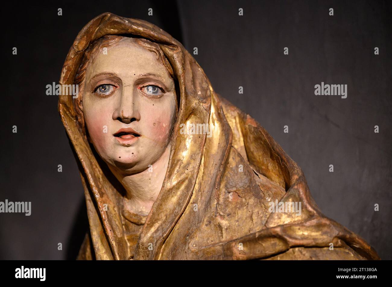 La Vierge Marie. La première moitié du 18e siècle. De Hnanice, République tchèque. Actuellement au Musée diocésain de Brno. Banque D'Images