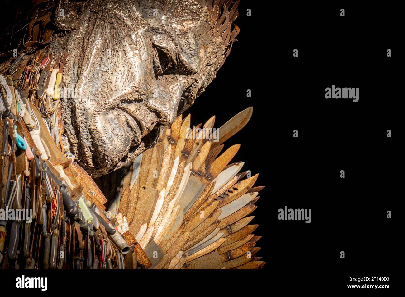 The Knife Angel - Sculpture contemporaine composée de 100 000 couteaux créés par l'artiste Alfie Bradley Banque D'Images