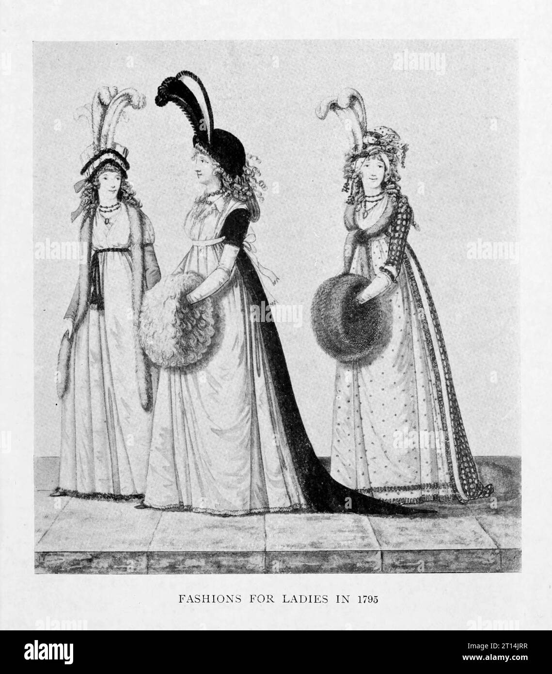 Fashion for Ladies 1795 extrait du livre ' Jane Austen and her Times ' de Mitton, G. E. (Geraldine Edith) ; Austen, Jane, 1775-1817 publication Date 1905 PublisherLondon, Methuen and co Banque D'Images