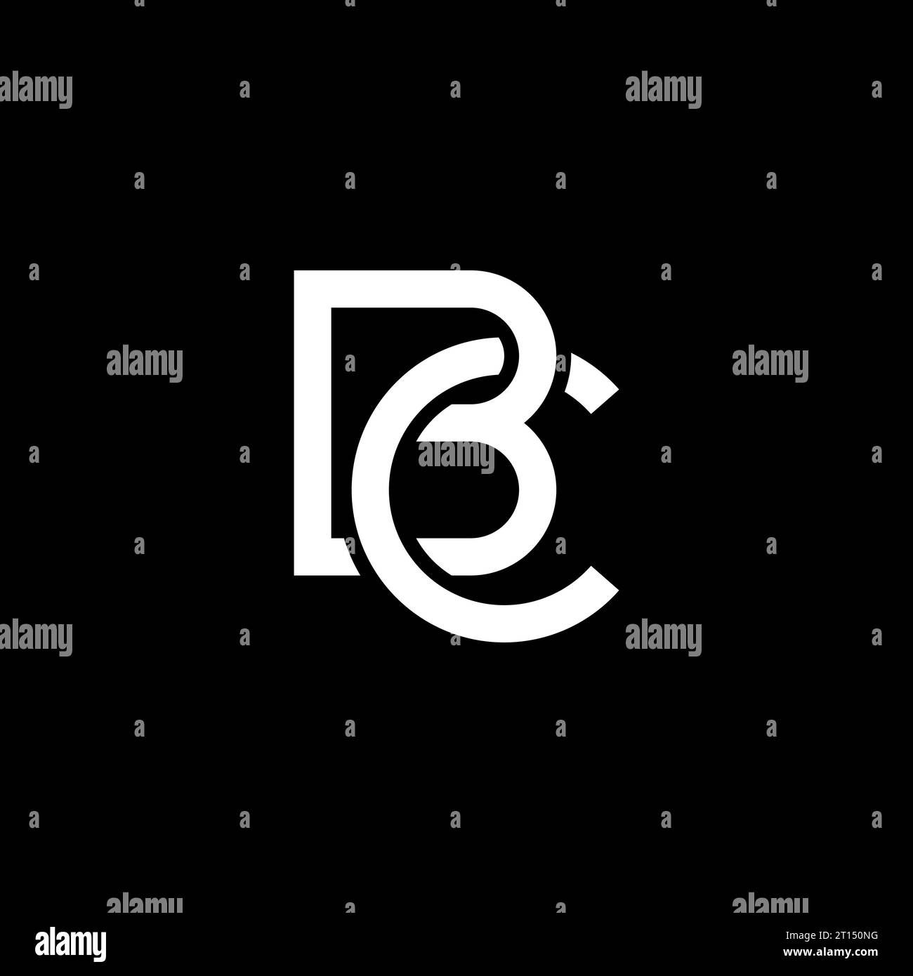 Logo BC, monogramme BC, initiales logo BC, lettre BC logo concept, créatif, icône, vecteur Illustration de Vecteur