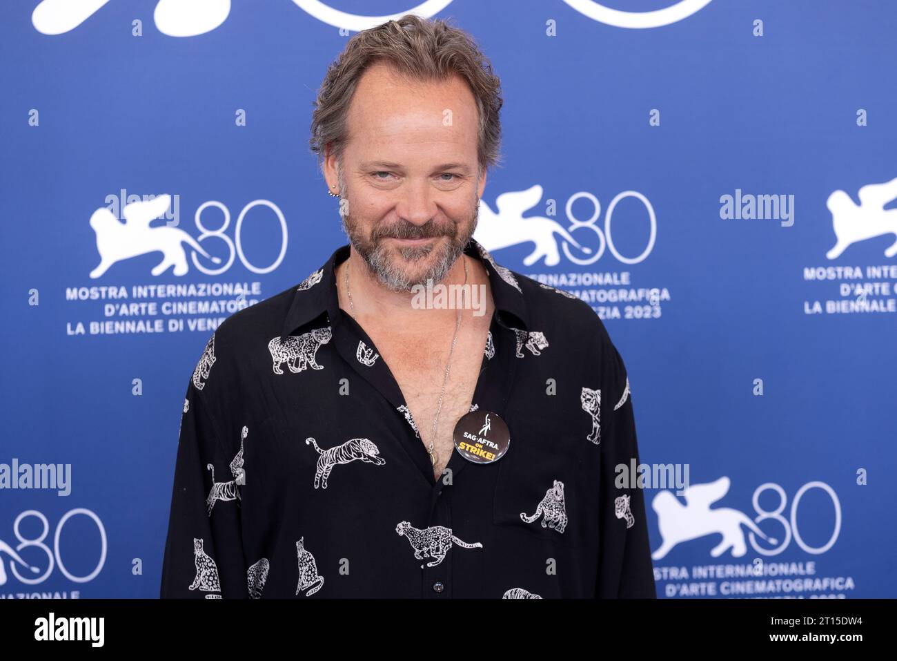 VENISE, ITALIE - SEPTEMBRE 08 : Peter Sarsgaard assiste à l'appel photo pour le film 'Memory' au 80e Festival International du film de Venise à Septembe Banque D'Images