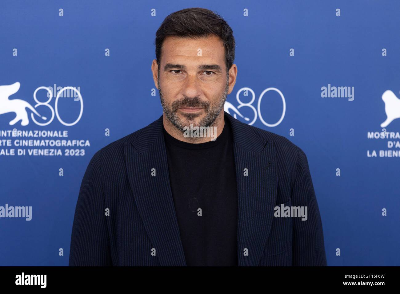 VENISE, ITALIE - 7 SEPTEMBRE : l'acteur Edoardo Leo assiste à la photo-call du film 'Lubo' au 80e Festival de Venise le 7 septembre 2023 à Ven Banque D'Images