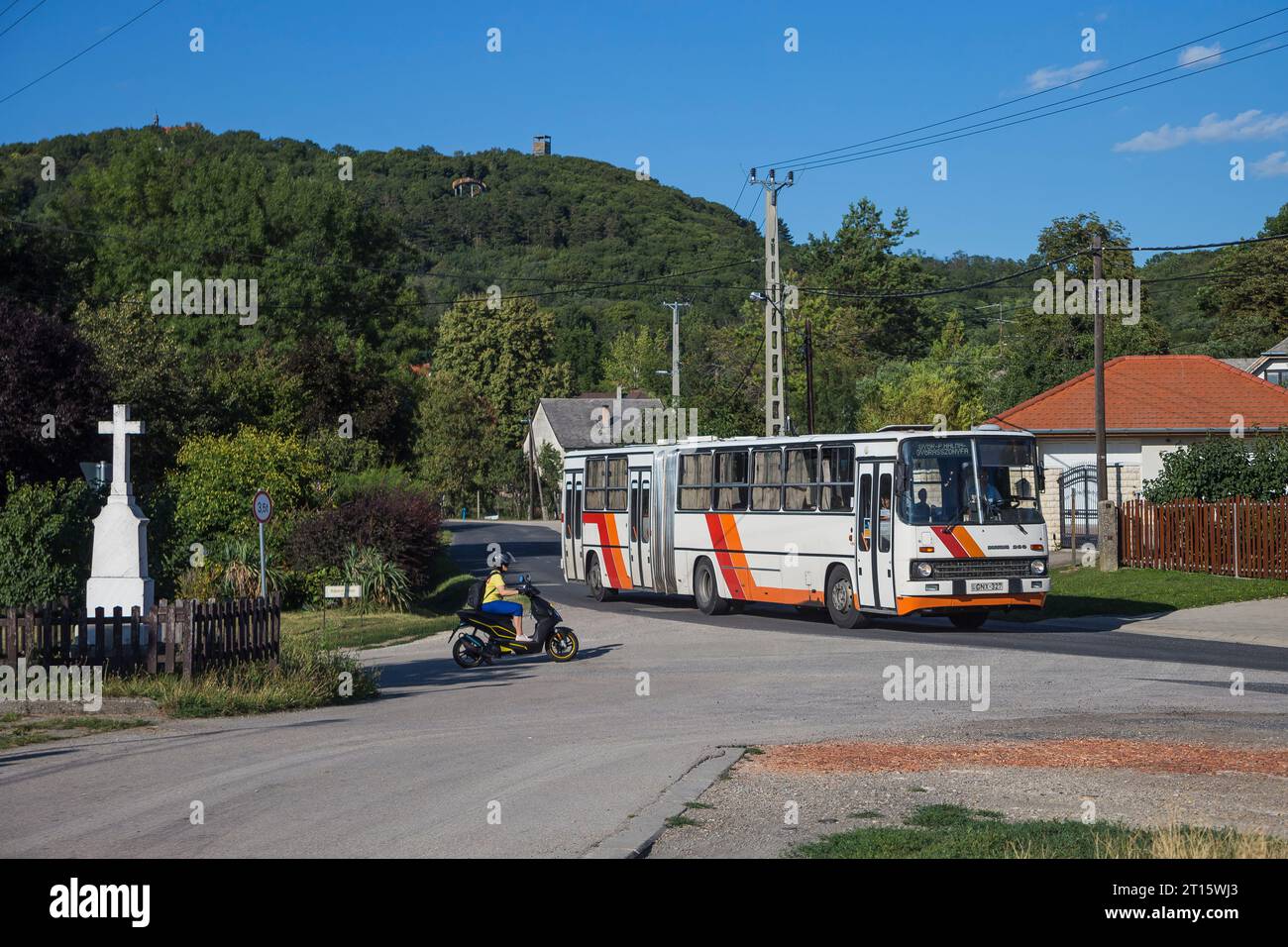 27.07.2020. Hongrie, Pannonhalma. Ikarus 280 de Gyor à Gyorasszonyfa. Banque D'Images