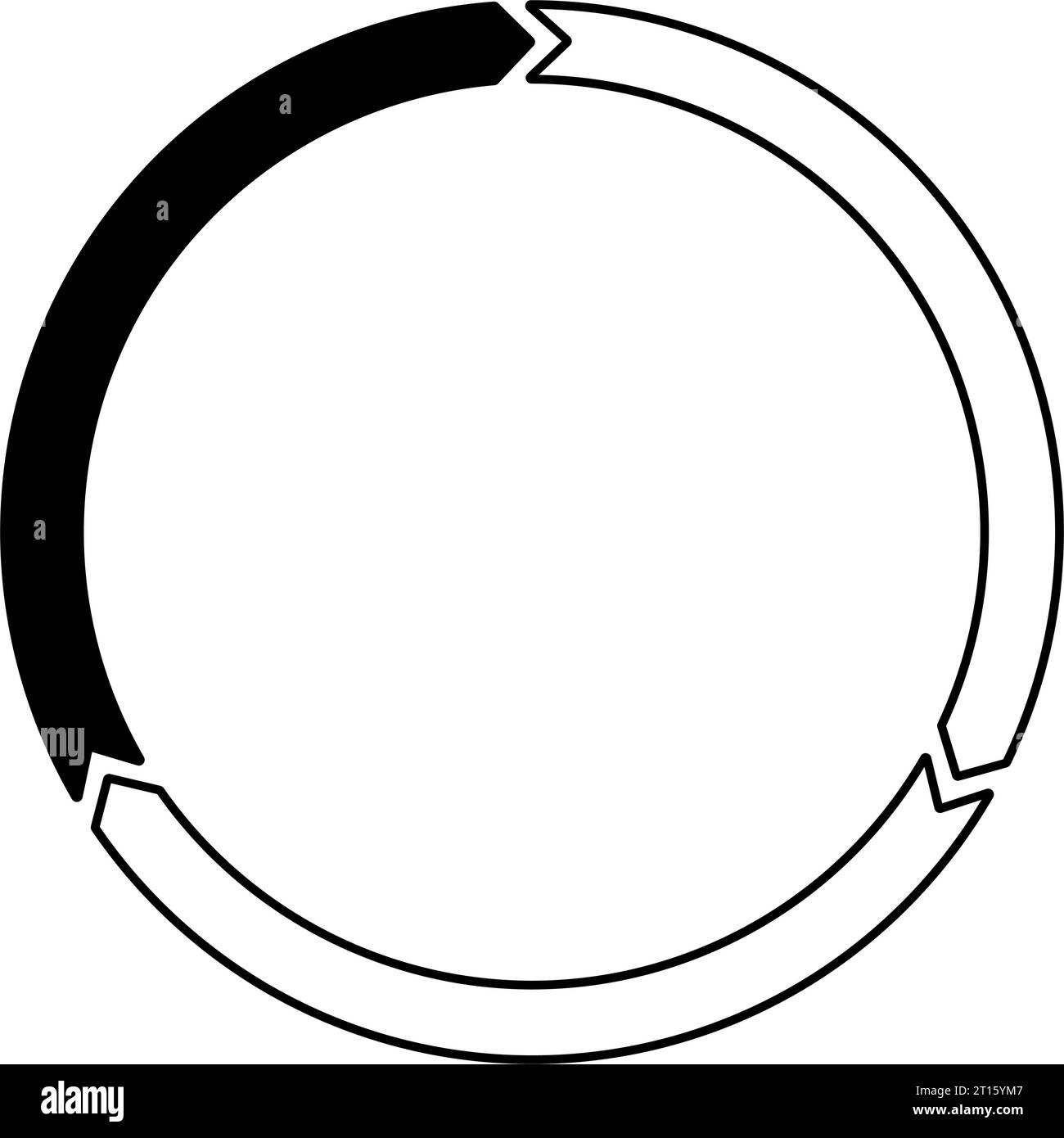 Icône de flèche rotative. Illustration vectorielle Illustration de Vecteur
