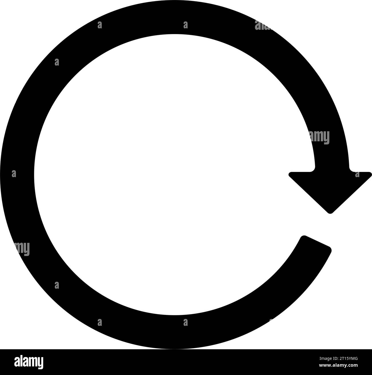 Icône représentant une flèche circulaire. Cycle, reprise , répéter le concept. Illustration vectorielle Illustration de Vecteur