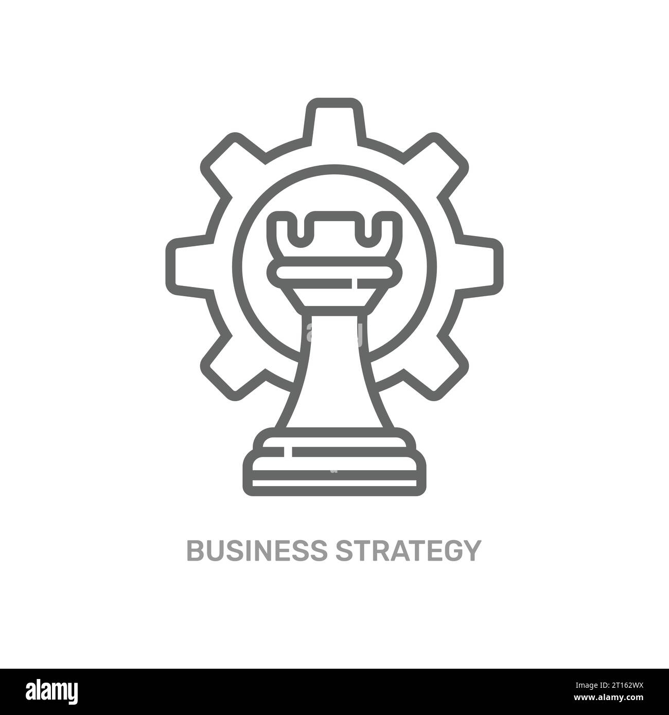 Stratégie d'entreprise icône échecs. Efficacité des objectifs commerciaux. Démarrage, investissement. Pixel parfait. Illustration vectorielle. SPE 10 Illustration de Vecteur