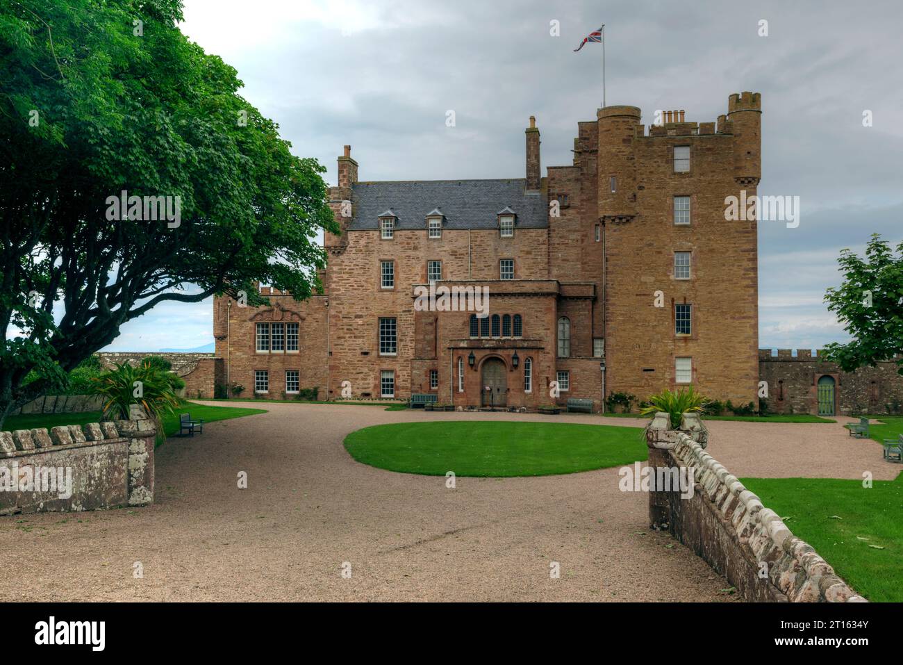 Le château royal de Mey qui appartenait à la défunte reine mère près de Thurso, Caithness, Écosse. Banque D'Images