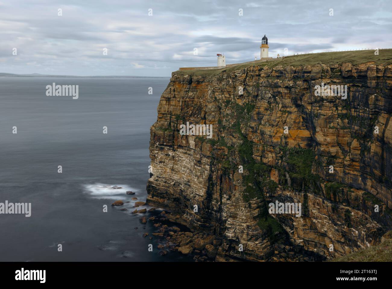 Le point le plus au nord de la Grande-Bretagne continentale, Dunnet Head à Caithness, en Écosse Banque D'Images