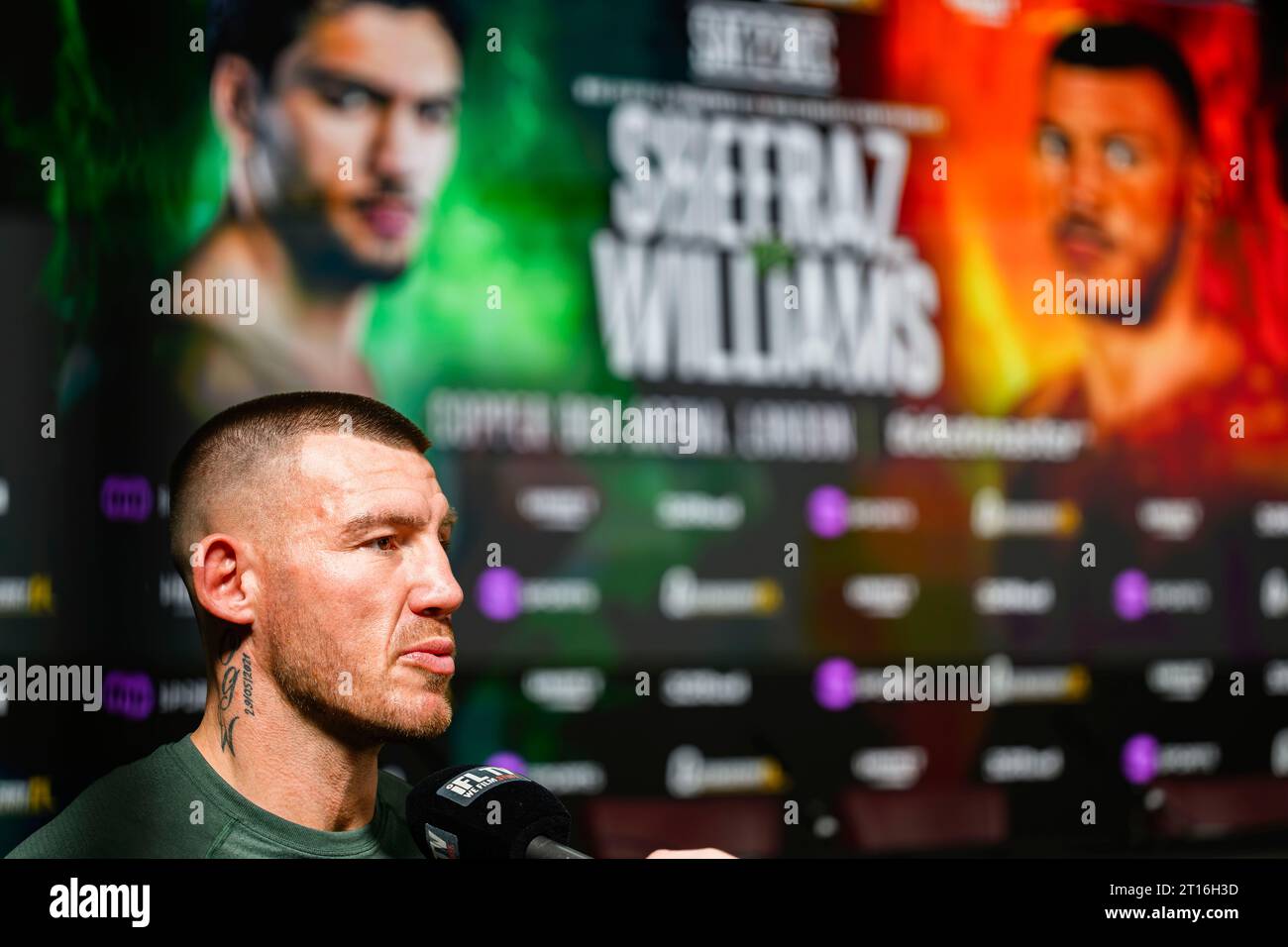 LONDRES, ROYAUME-UNI. 11 octobre 23. Liam Williams lors de Sheeraz vs Williams - Undercard Conférence de presse à Bloomsbury Ballroom le mercredi 11 octobre 2023 à LONDRES, ANGLETERRE. Crédit : Taka G Wu/Alamy Live News Banque D'Images