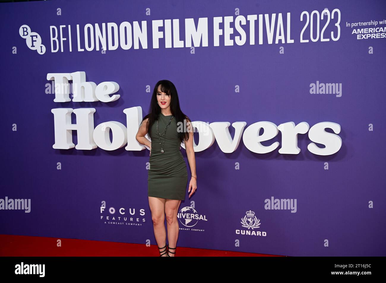 Royal Festival Hall, Londres, Royaume-Uni. 11 octobre 2023. Brittany Gilman assiste à la première européenne et à la projection Cunard Gala des Holdovers au BFI London film Festival en partenariat avec American Express - 67e BFI London film Festival 2023, Londres, Royaume-Uni. Crédit : Voir Li/Picture Capital/Alamy Live News Banque D'Images