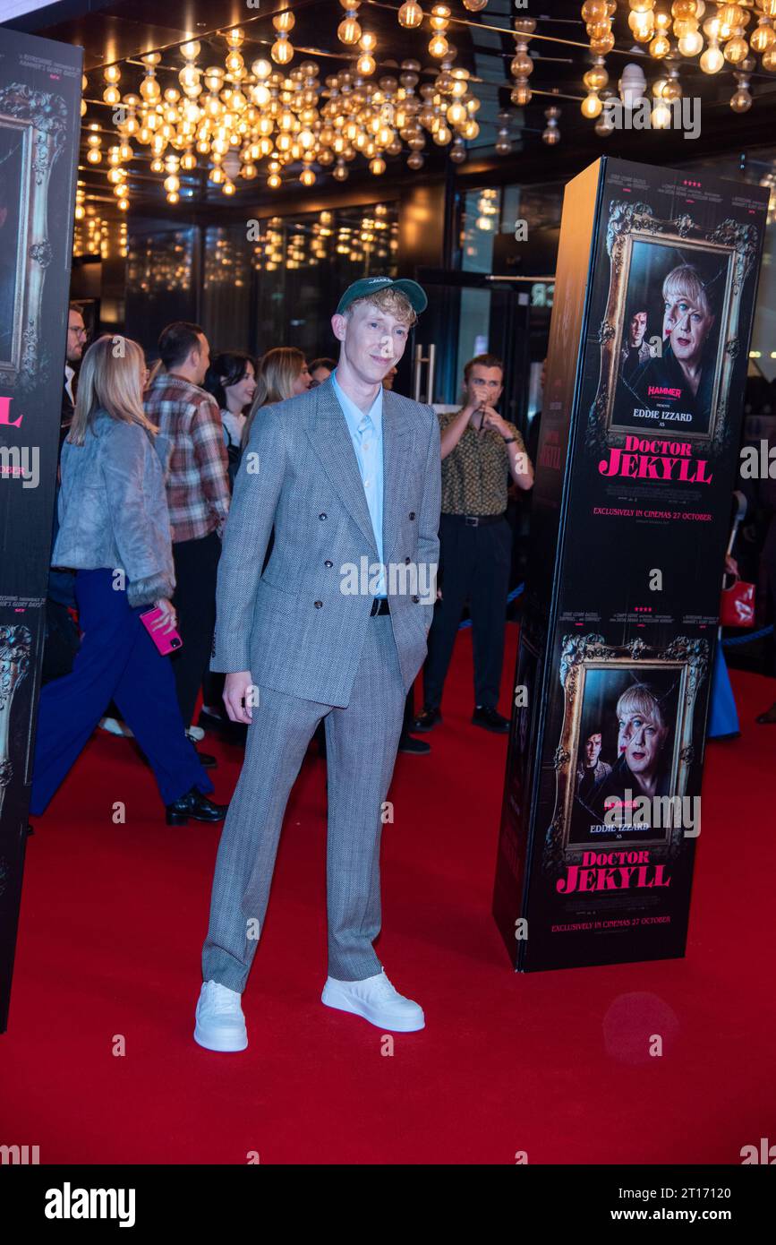 Londres, Royaume-Uni. 11 octobre 2023. Joe Stephenson assiste à la première mondiale de Doctor Jekyll à Odeon Luxe Leicester Square. Crédit : SOPA Images Limited/Alamy Live News Banque D'Images