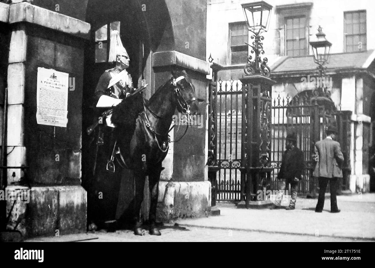 Horse Guards, Londres, époque victorienne Banque D'Images