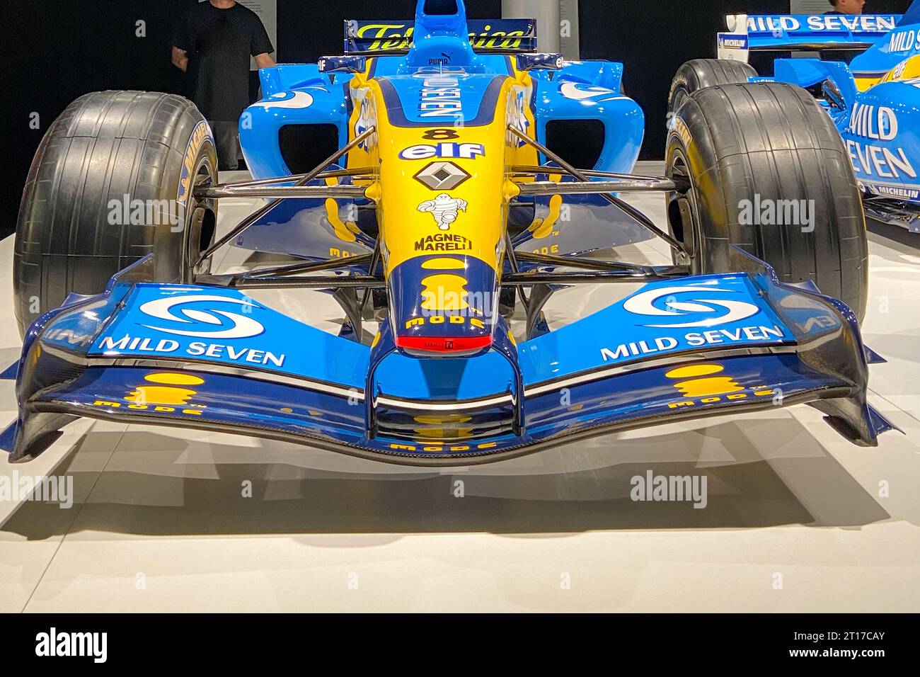 Oviedo, Asturies, Espagne - 10 10 2023 : Champion du monde Renault de Formule 1 avec Fernando Alonso pilote Banque D'Images