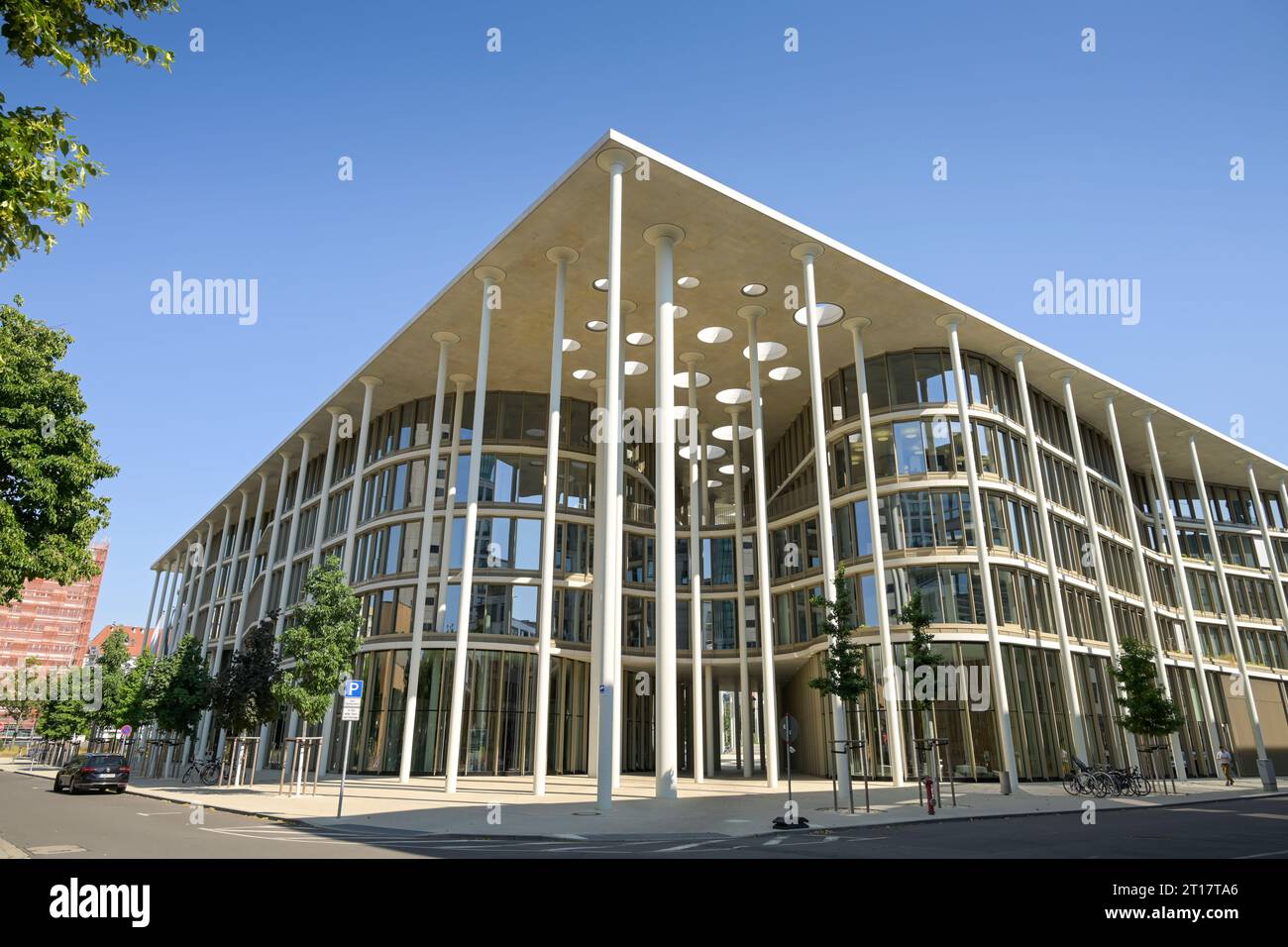 Säulengarten Canopies, Sächsische Aufbaubank und Förderbank SAB, Gerberstraße , Leipzig, Sachsen, Deutschland Banque D'Images