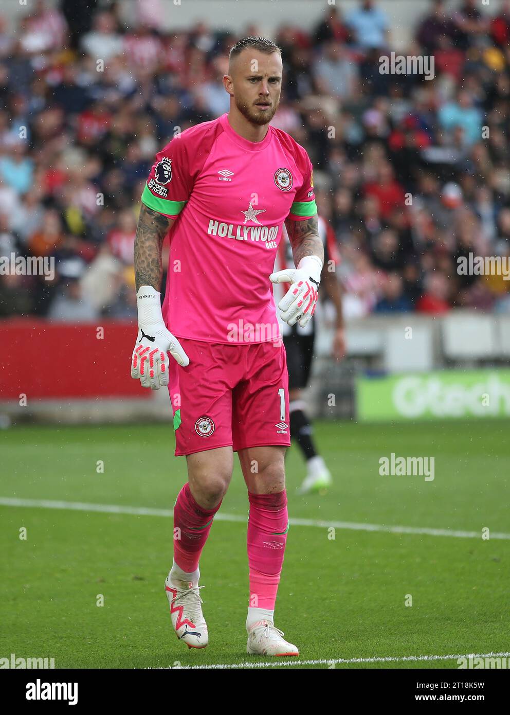 Mark Flekken de Brentford. - Brentford v Crystal Palace, Premier League, GTECH Community Stadium, Londres, Royaume-Uni - 26 août 2023.. Usage éditorial uniquement - des restrictions DataCo s'appliquent Banque D'Images