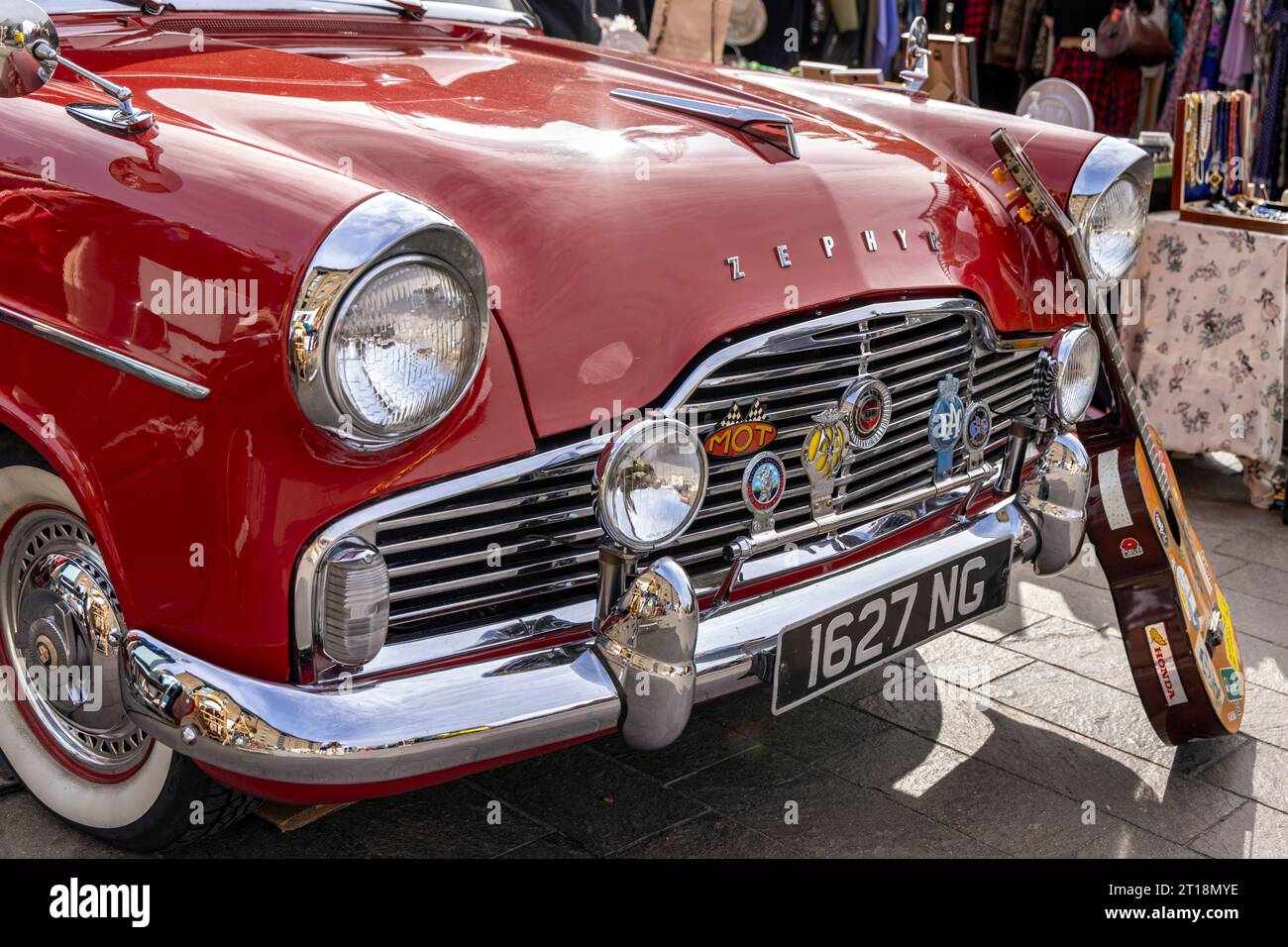 1959 Ford Zephyr Mk2, London Classic car Boot sale, King's Cross, Londres, Royaume-Uni Banque D'Images