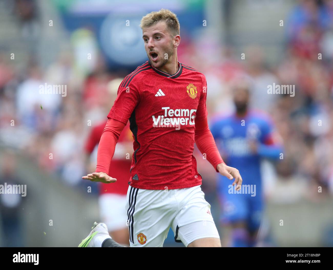 Mason Mount de Manchester United. - Manchester United v Lyon, pré-saison amicale, Murrayfields Stadium, Édimbourg, Écosse, Royaume-Uni - 19 juillet 2023. Usage éditorial uniquement - des restrictions DataCo s'appliquent. Banque D'Images