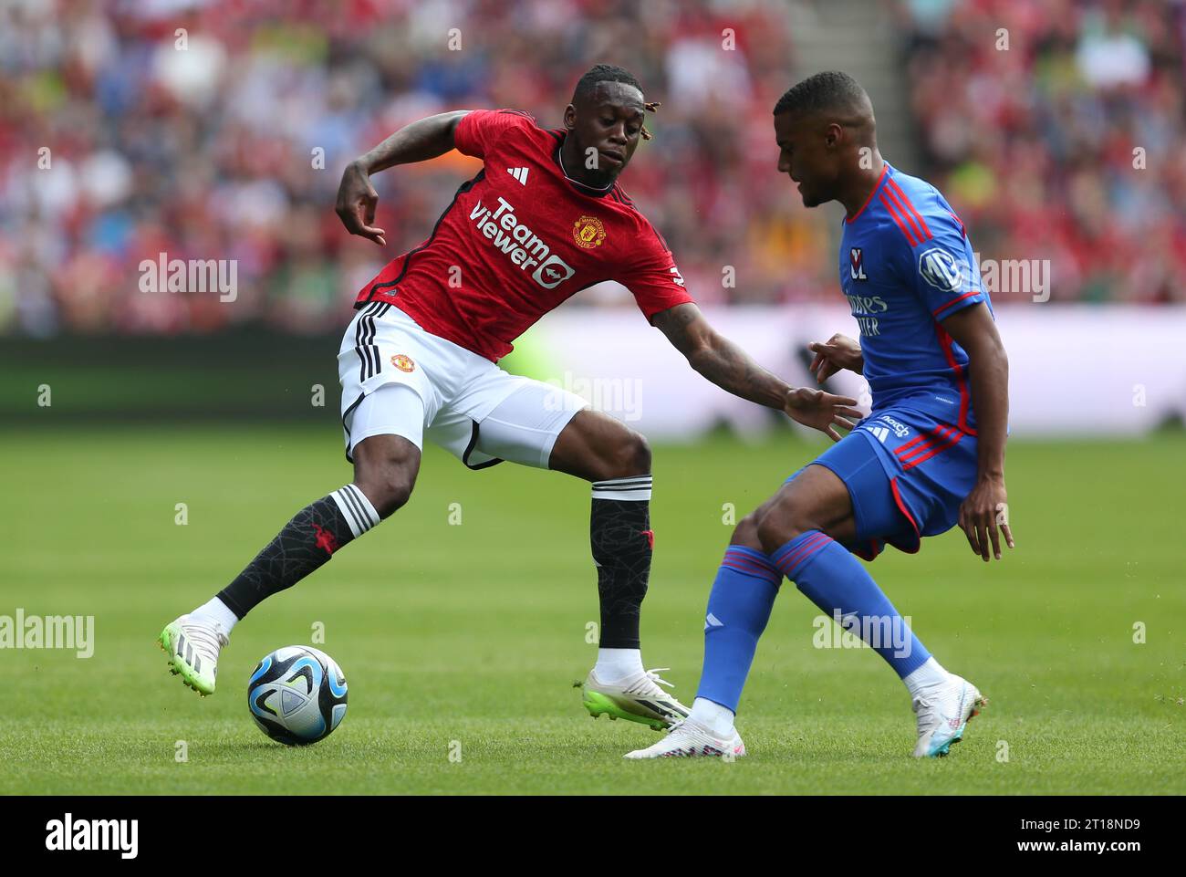 Aaron WAN-Bissaka de Manchester United. - Manchester United v Lyon, pré-saison amicale, Murrayfields Stadium, Édimbourg, Écosse, Royaume-Uni - 19 juillet 2023. Usage éditorial uniquement - des restrictions DataCo s'appliquent. Banque D'Images