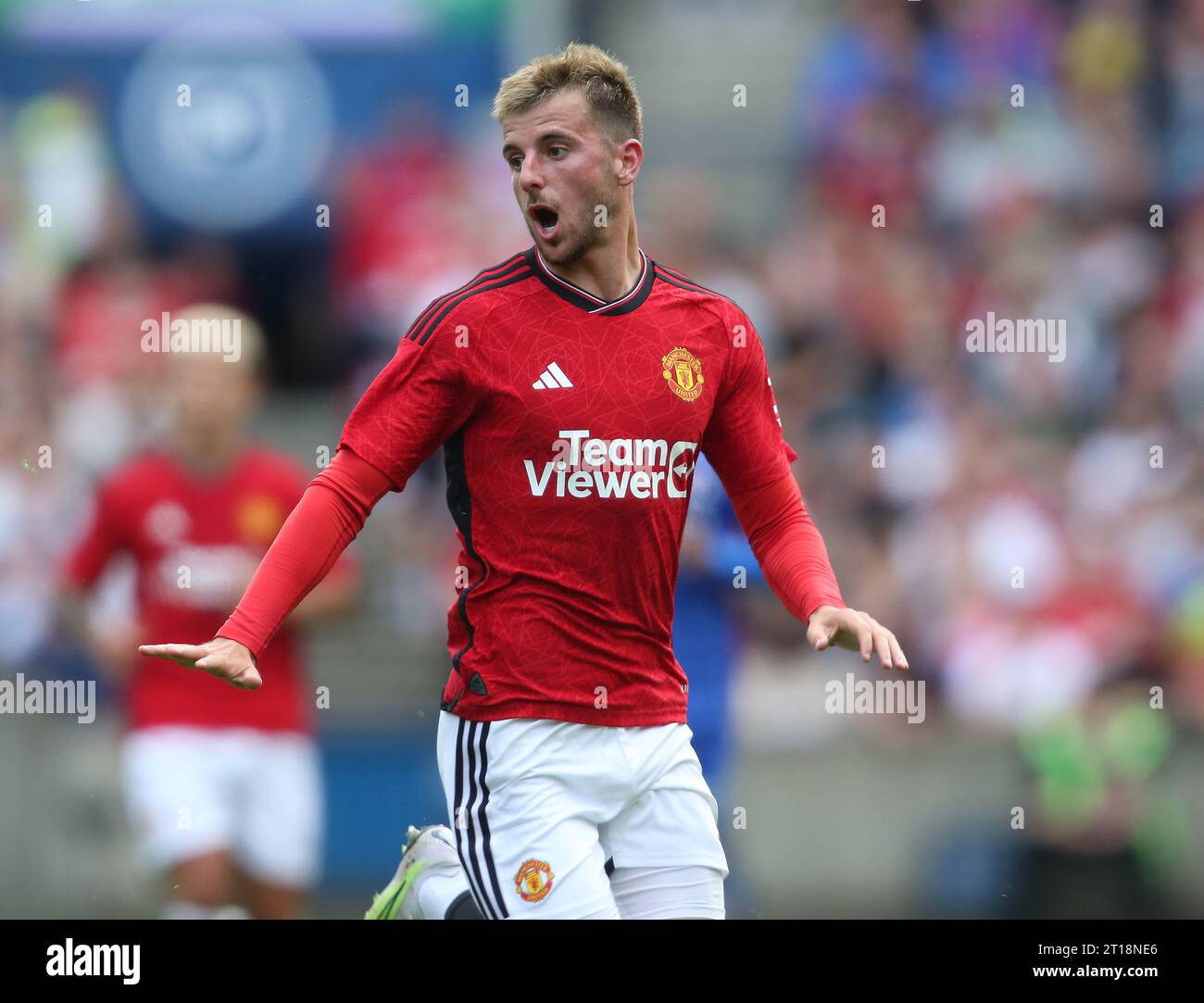 Mason Mount de Manchester United. - Manchester United v Lyon, pré-saison amicale, Murrayfields Stadium, Édimbourg, Écosse, Royaume-Uni - 19 juillet 2023. Usage éditorial uniquement - des restrictions DataCo s'appliquent. Banque D'Images