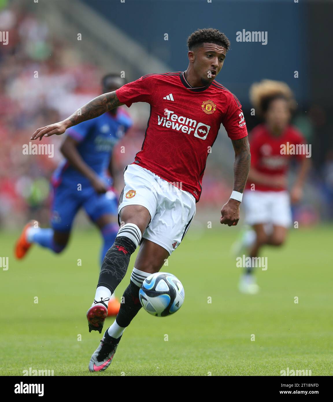 Jadon Sancho de Manchester United. - Manchester United v Lyon, pré-saison amicale, Murrayfields Stadium, Édimbourg, Écosse, Royaume-Uni - 19 juillet 2023. Usage éditorial uniquement - des restrictions DataCo s'appliquent. Banque D'Images