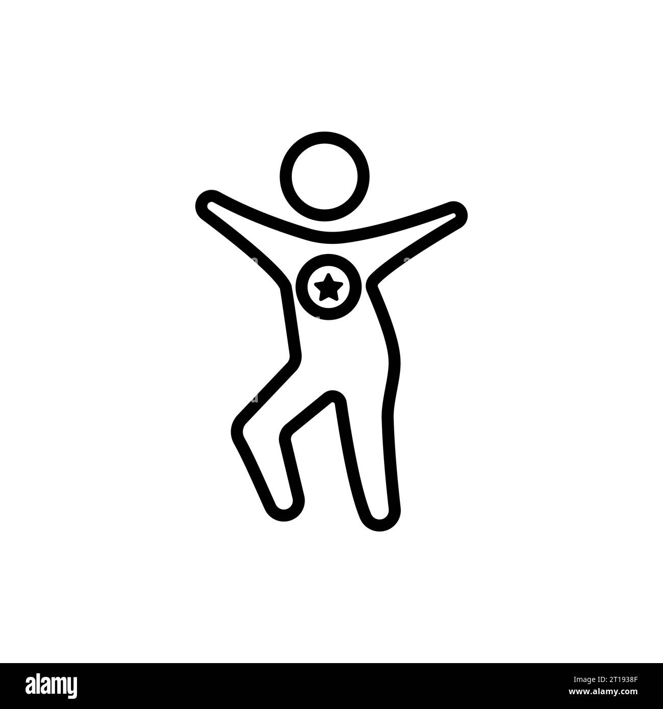 Linéaire meilleure icône humaine de la collection Feelings Outline. Ligne mince meilleur vecteur d'icône humaine isolé sur fond blanc. meilleur humain tendance illust Illustration de Vecteur