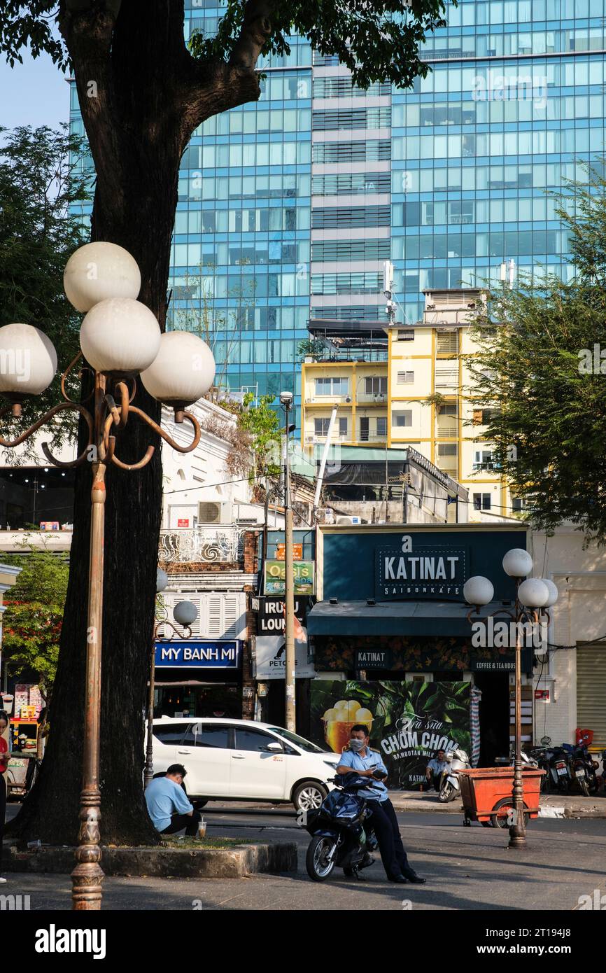 Ho Chi Minh, Vietnam. Dernier site d'évacuation pour l'ambassade américaine, la CIA et le personnel Viertnamese pendant la chute de Saigon. Banque D'Images