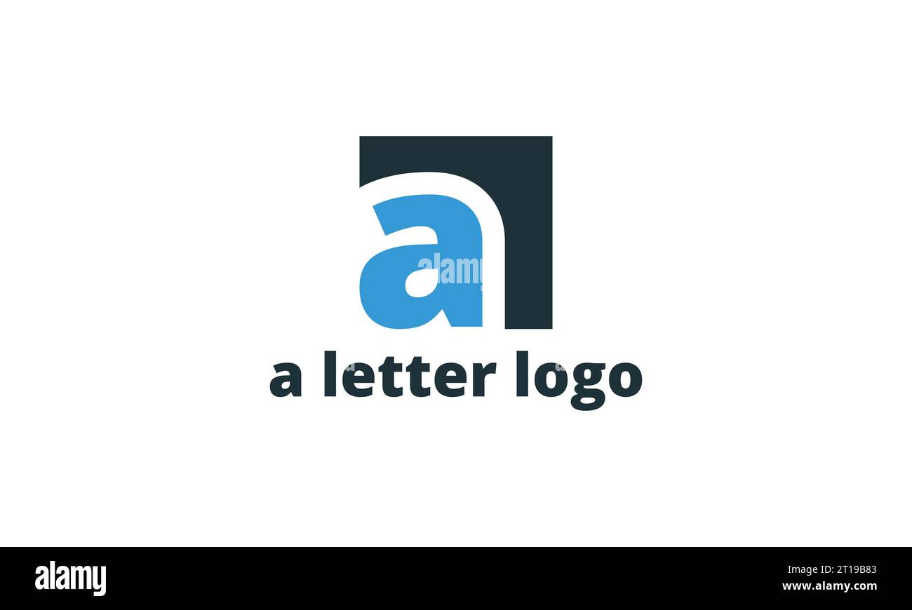 un logo de lettre. Conception de logo de lettre Illustration de Vecteur