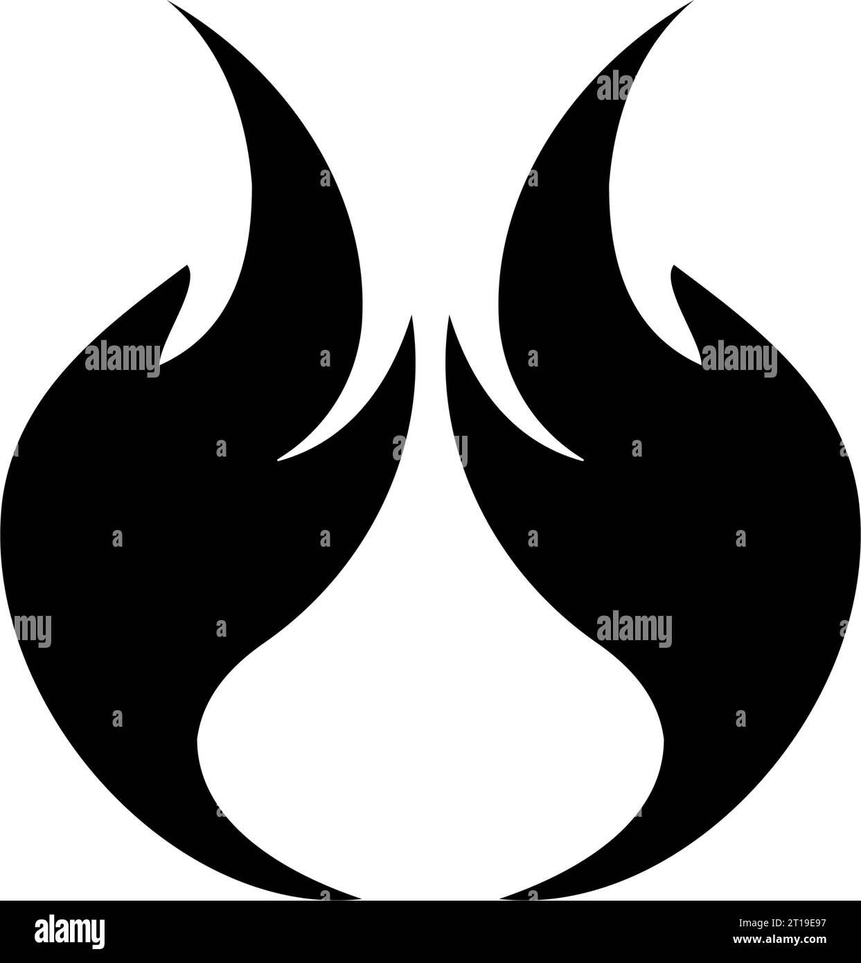 Un ensemble de pictogrammes représente des icônes liées au thème du feu. L'image présente des pictogrammes lumineux qui symbolisent le feu et ses propriétés - c Illustration de Vecteur