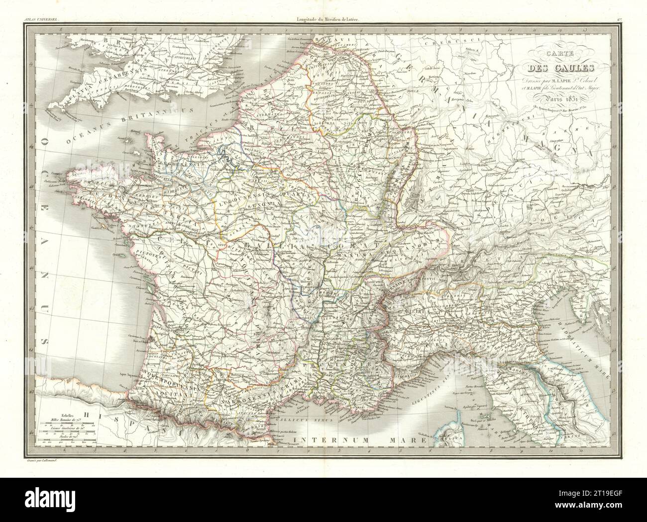 Carte france 1831 Banque de photographies et d’images à haute ...