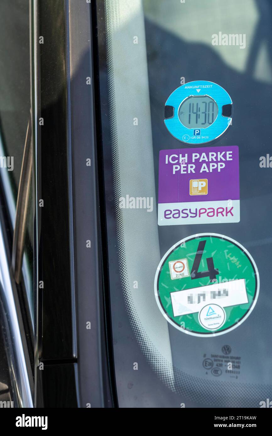 EasyPark Aufkleber Set - 4x PVC Aufkleber Für Park App