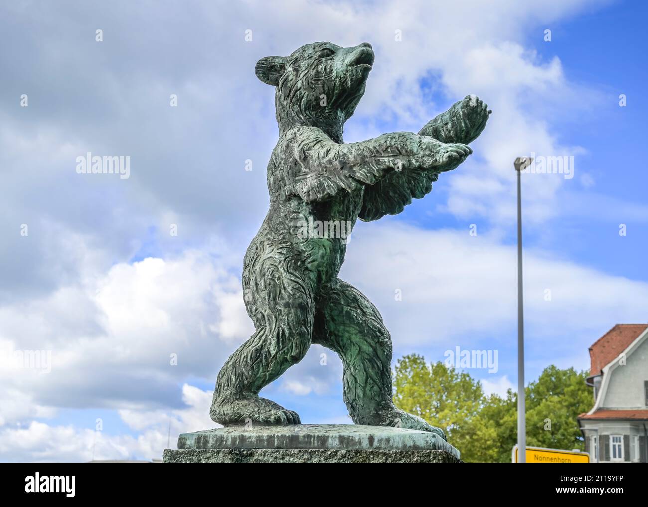 Berliner Bär, Berliner Platz, Lindau, Bayern, Allemagne Banque D'Images