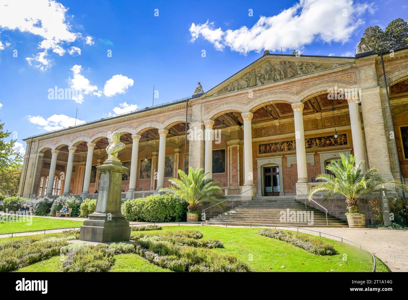 Säulengang, Trinkhalle, Kurpark, Baden-Baden, Bade-Wurtemberg, Allemagne Banque D'Images