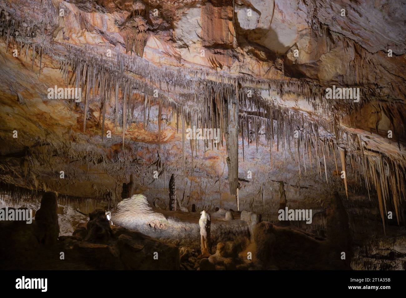 Tropfsteinhöhlen Cuevas del Drach, Porto Cristo, Mallorca, Espagnol Banque D'Images