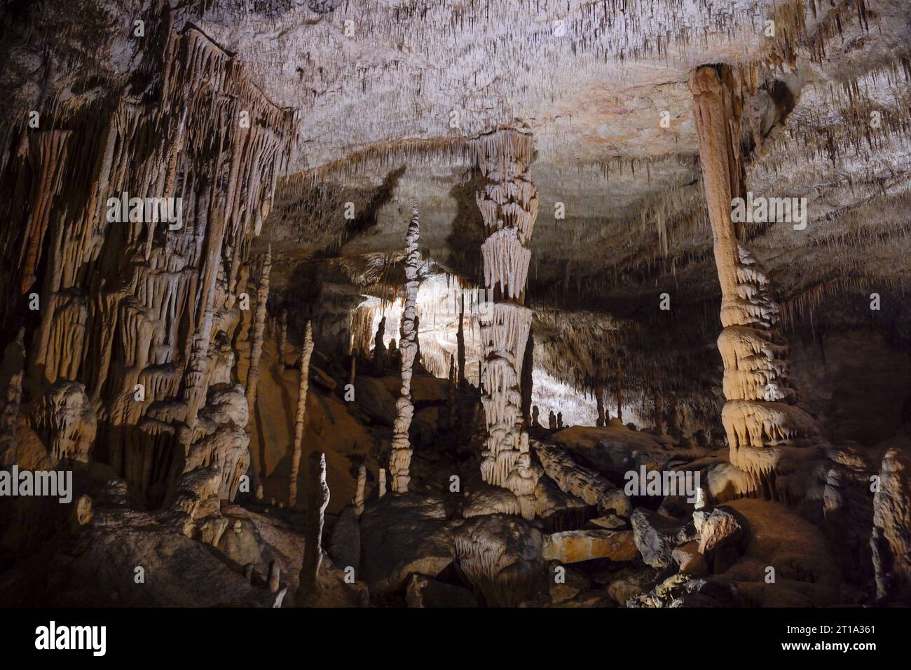 Tropfsteinhöhlen Cuevas del Drach, Porto Cristo, Mallorca, Espagnol Banque D'Images