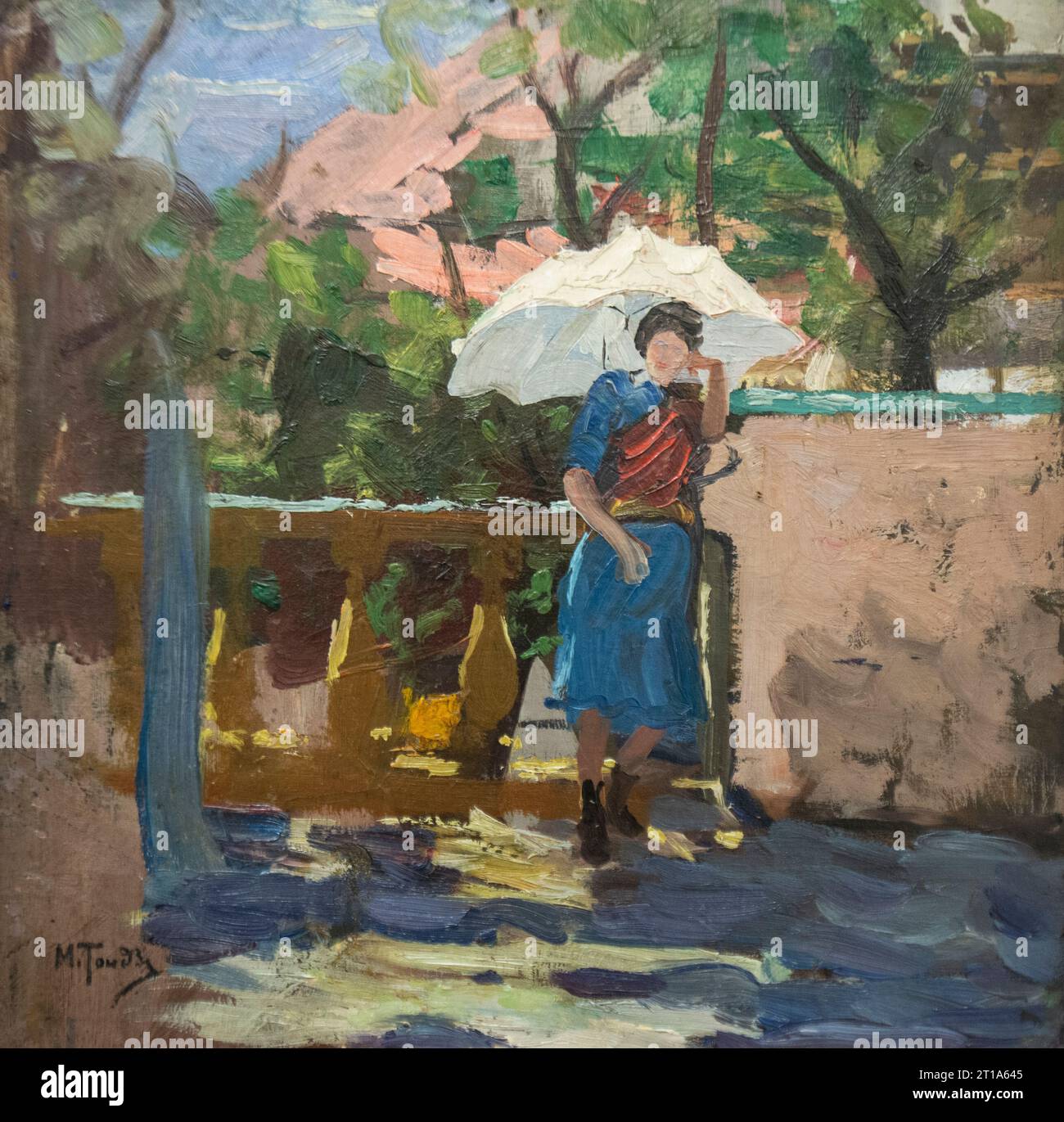 Mose Toidze : 'une femme au parapluie' (1918) Banque D'Images