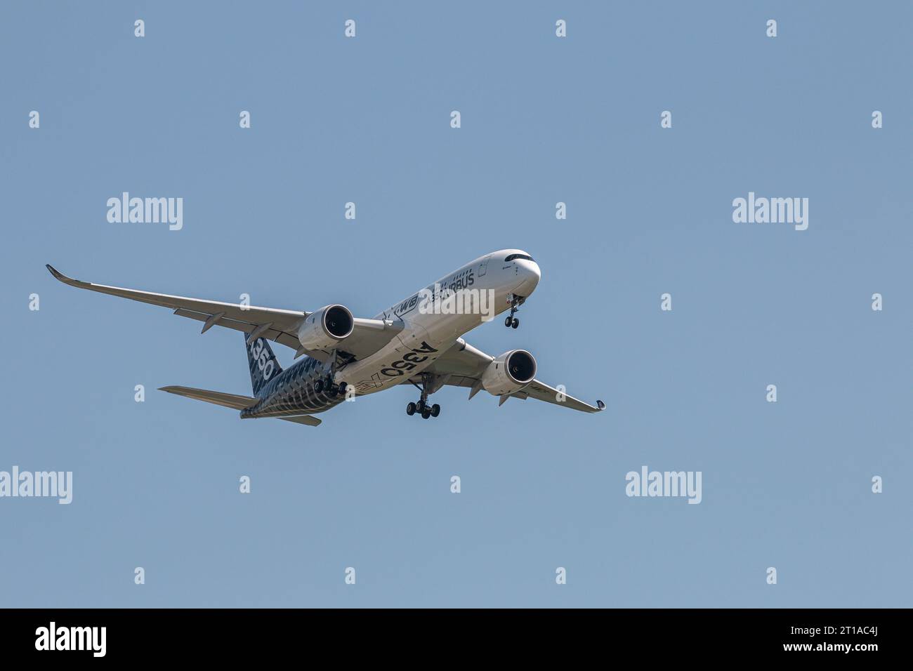 Nouvel avion de passagers Airbus A350 XWB au salon ILA de Berlin Banque D'Images