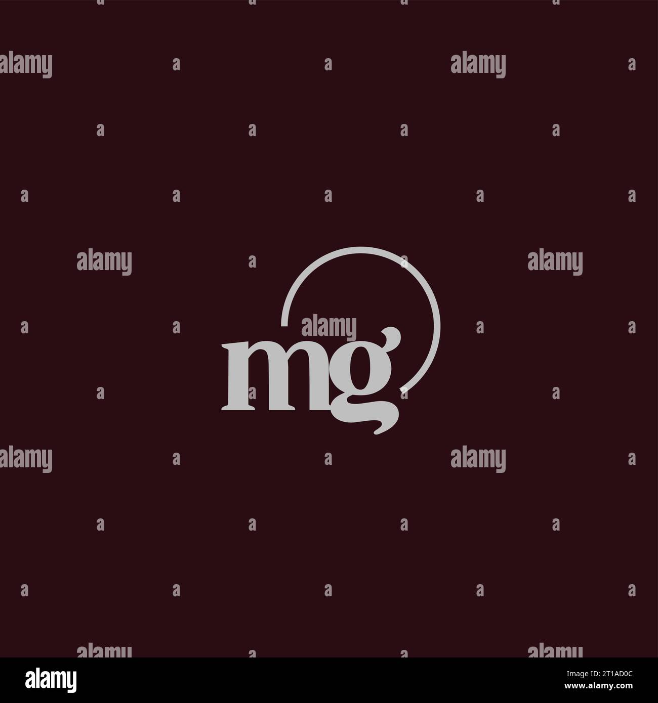 Idées de conception de monogramme logo MG initiales Illustration de Vecteur