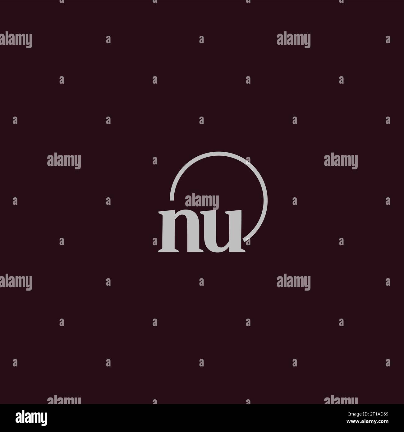 Idées de conception de monogramme logo nu initiales Illustration de Vecteur