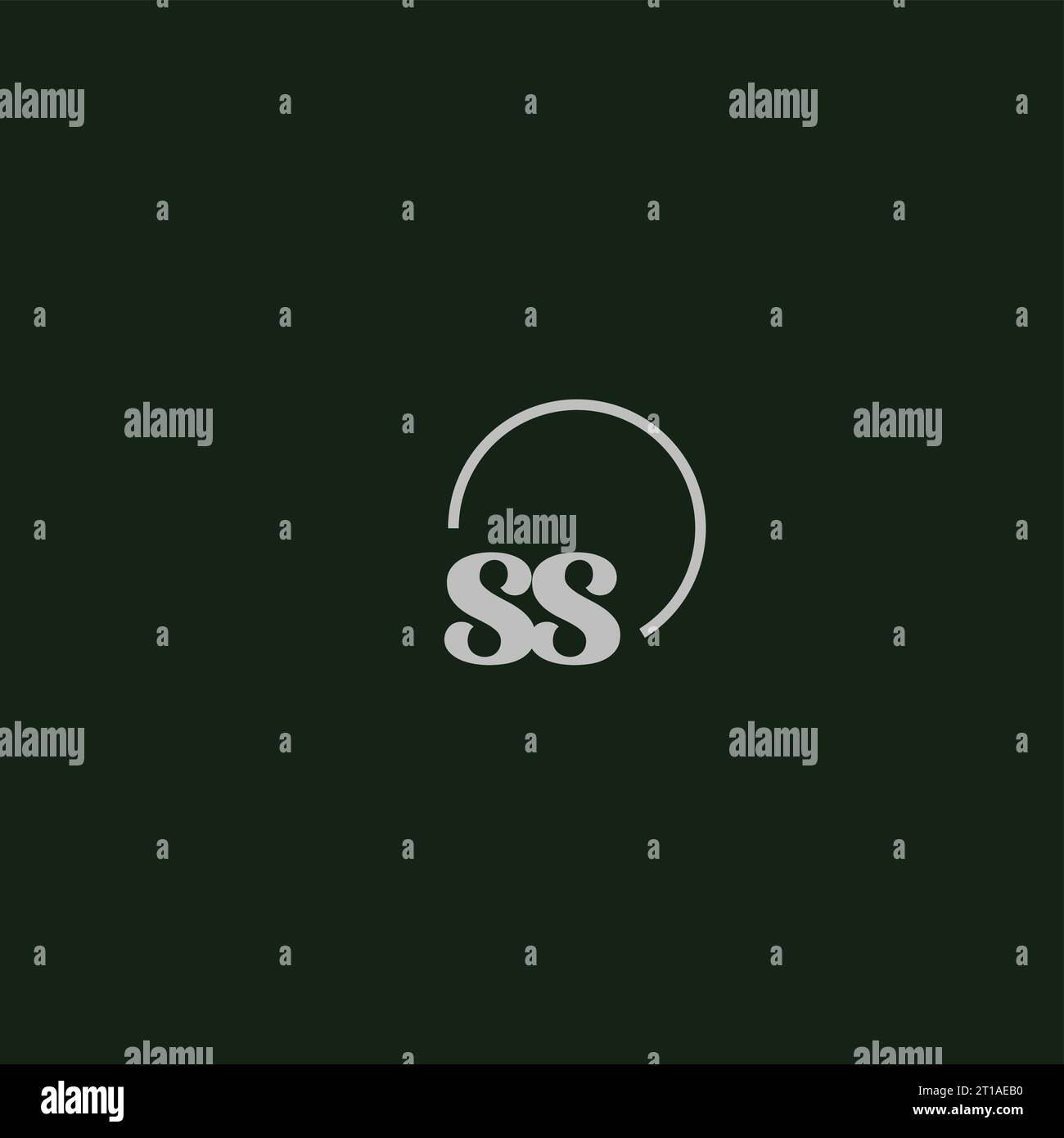 Idées de conception de monogramme logo SS initiales Illustration de Vecteur