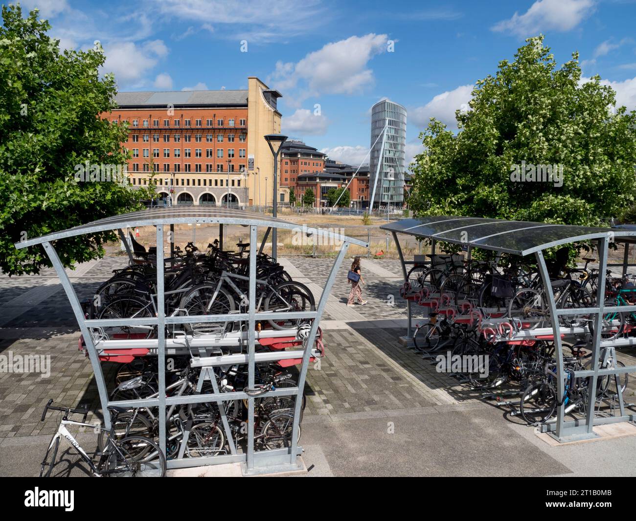 Royaume-Uni, Angleterre, Bristol, porte-vélos Banque D'Images