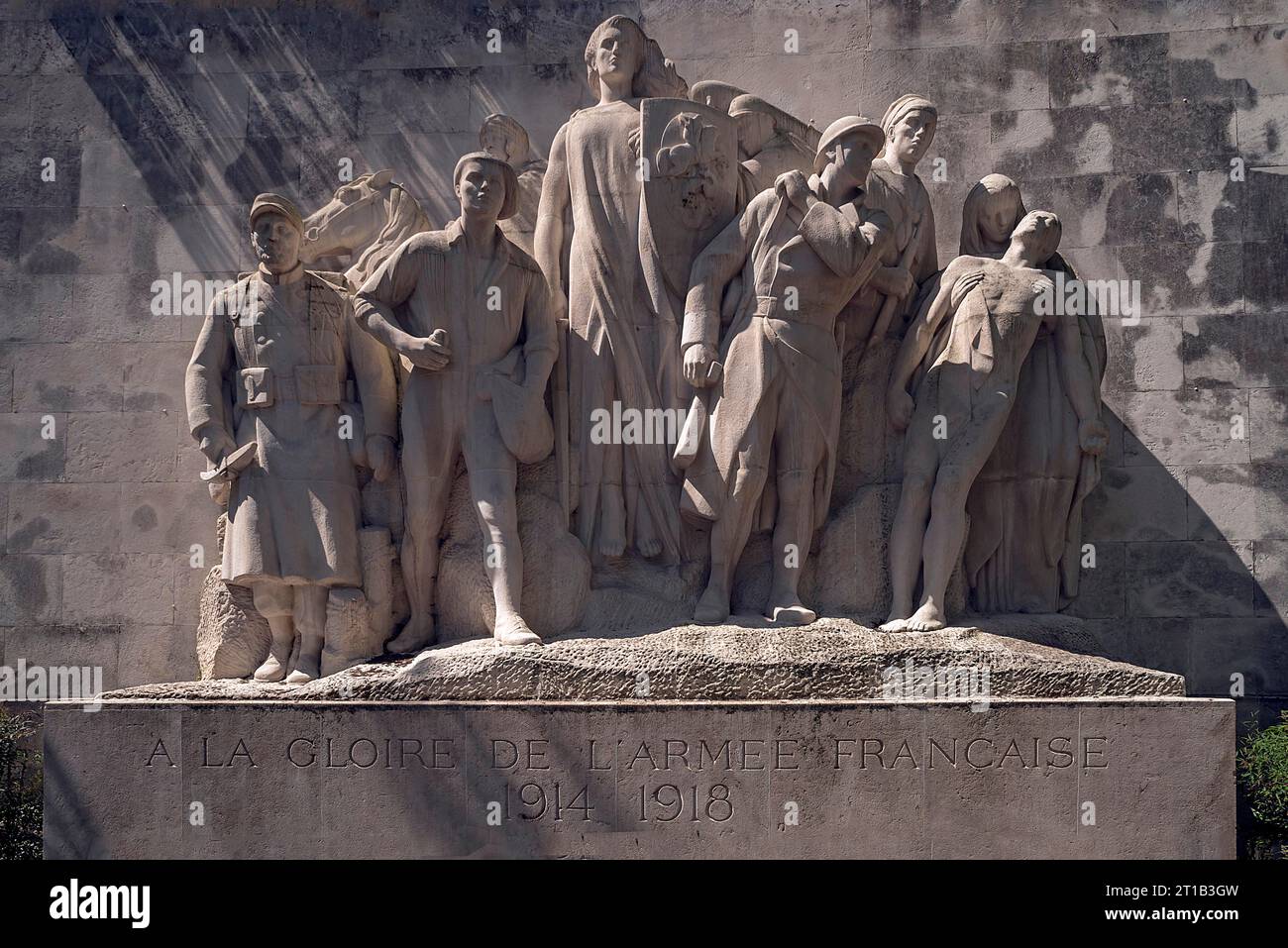 Monument à la gloire de l'armée française 1914-1918, Paris, France Banque D'Images