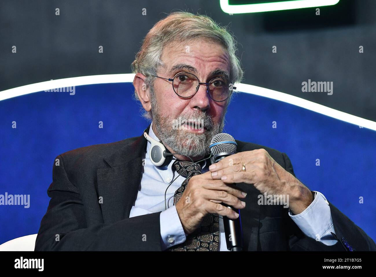 Rio de Janeiro, le 25 septembre 2023.Paul Robin Krugman, économiste et lauréat du Prix Nobel 2008, lors de FIDES 2023, à l’Hôtel Windsor. Banque D'Images