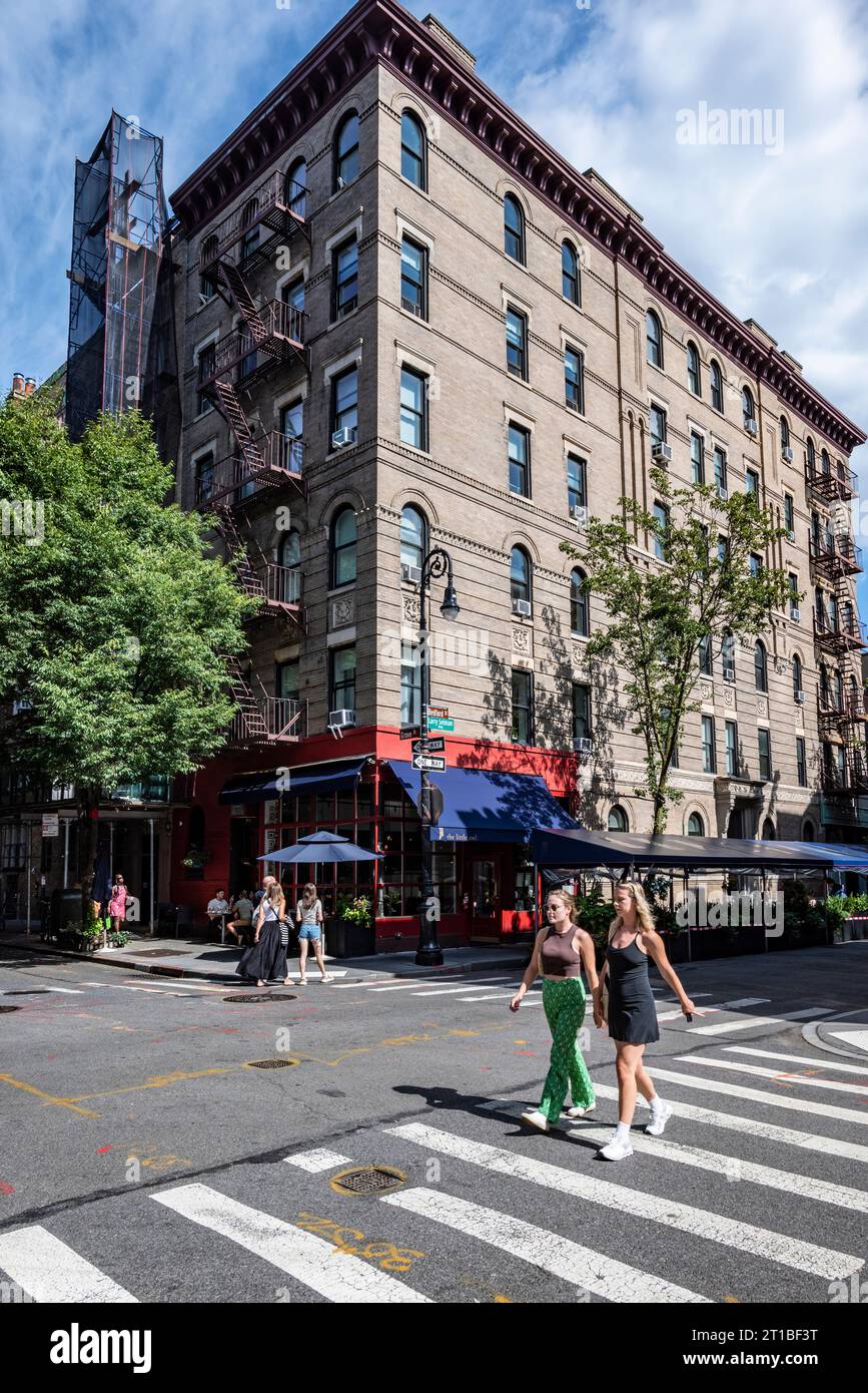 L'appartement présenté dans la série télévisée populaire 'Friends' est situé à New York et sert de cadre principal pour une grande partie de l'émission. Banque D'Images