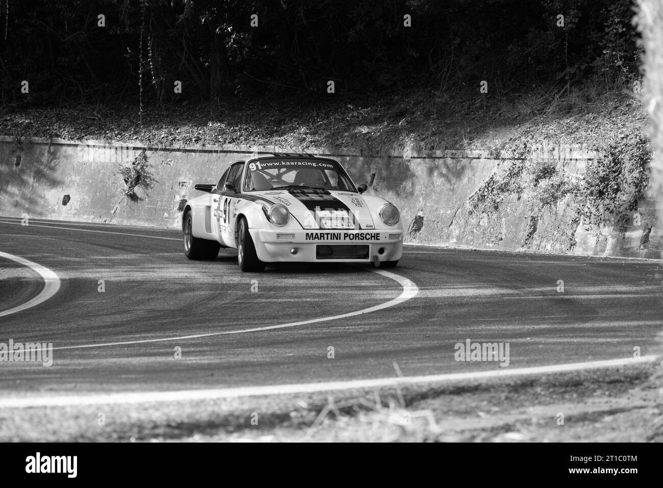 Pesaro , Italie - 06 octobre 2023 : Porsche carrera sr Edition, course de sprint à san bartolo pesaro Banque D'Images