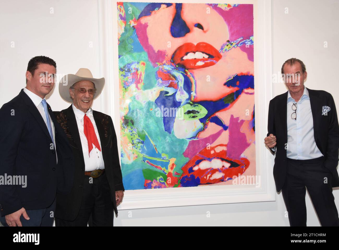 Ted Bauer Premium Modern Art James Francis Gill Kuenstler Andreas Baumgartl Galerist Muenchen 12.10.2023 Empfang Palasthalle Palais Montgelas Bay.Hof Galerie Baumgartl Vernissage James Francis Gill -Marilyn Monroe peintures Kuenstler Muenchen *** Ted Bauer Premium Modern Art James Francis Gill artiste Andreas Baumgartl propriétaire de Munich 12 10 2023 réception Palasthalle palais Montgelas Bay Hof Galerie Baumgartl vernissage James Francis Gill Marilyn Monroe peintures artiste Munich crédit : Imago/Alamy Live News Banque D'Images