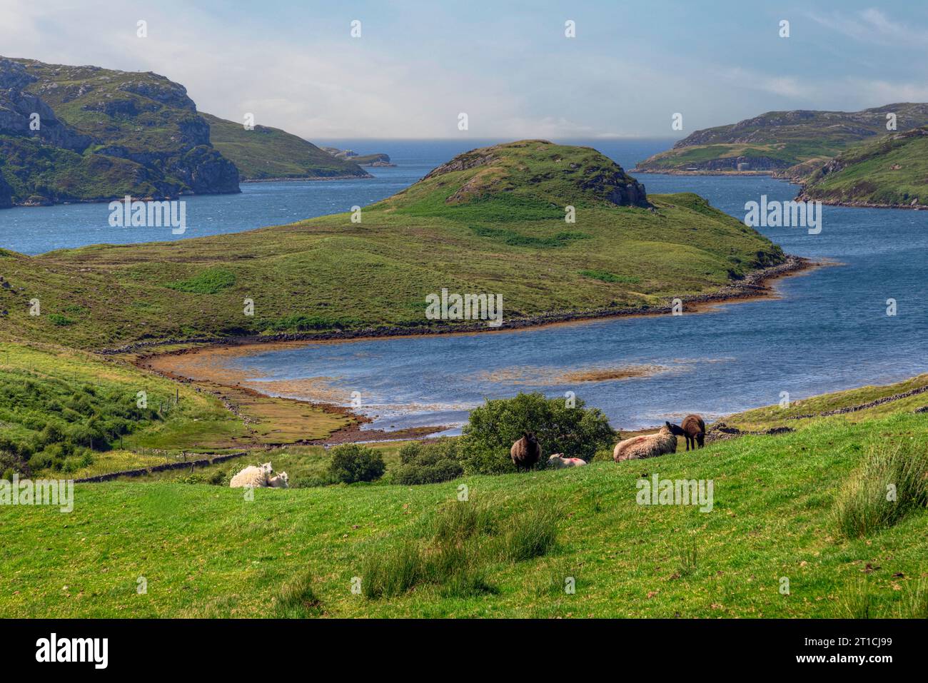 Loch Inchard est un loch situé à Durness, Sutherland, en Écosse. Banque D'Images