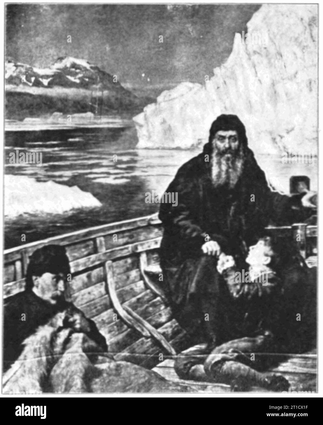 Derniers jours de Henry Hudson, par Sir John collier. Banque D'Images