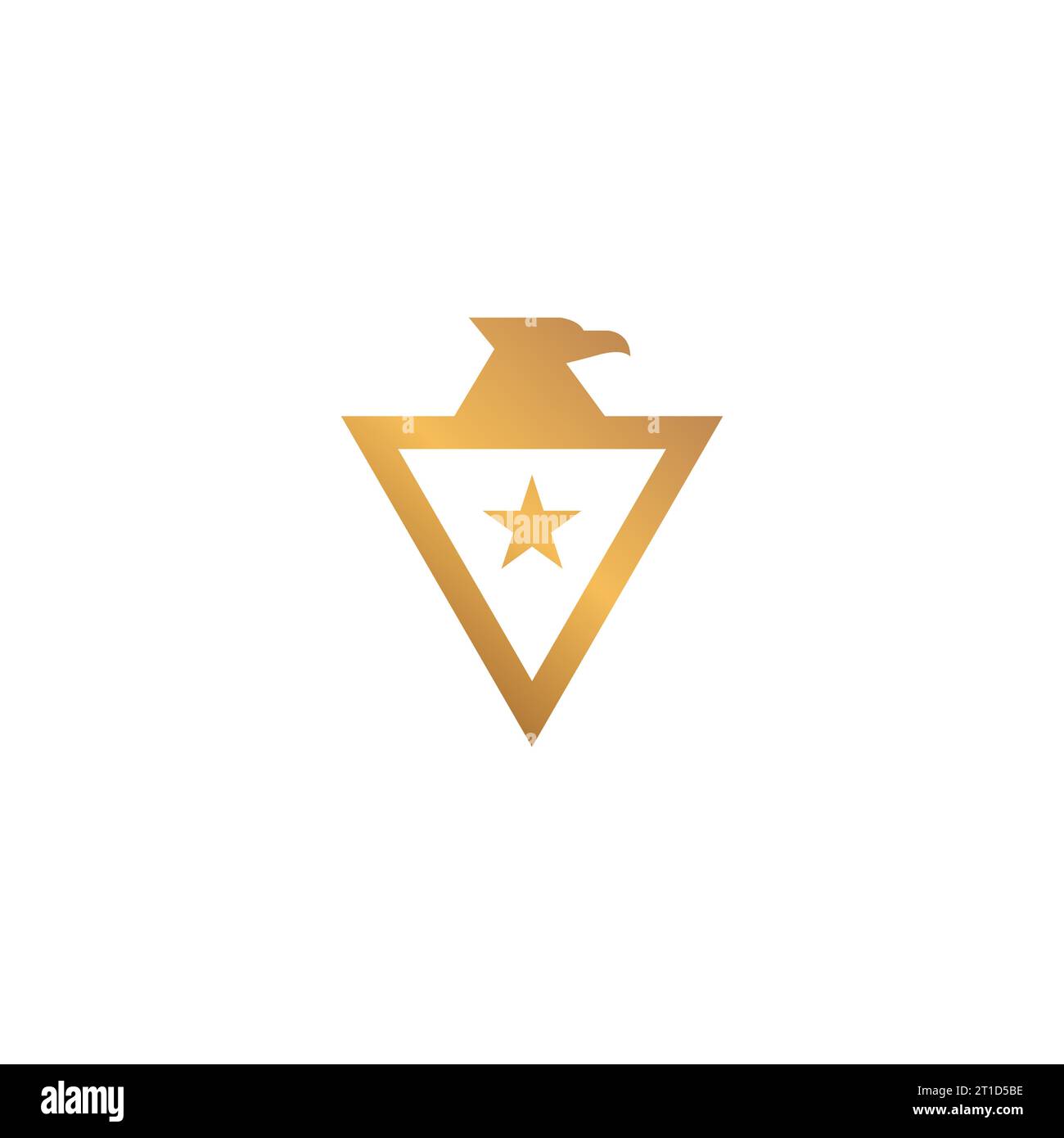 Vecteur de logo Eagle Star Shield Triangle Illustration de Vecteur