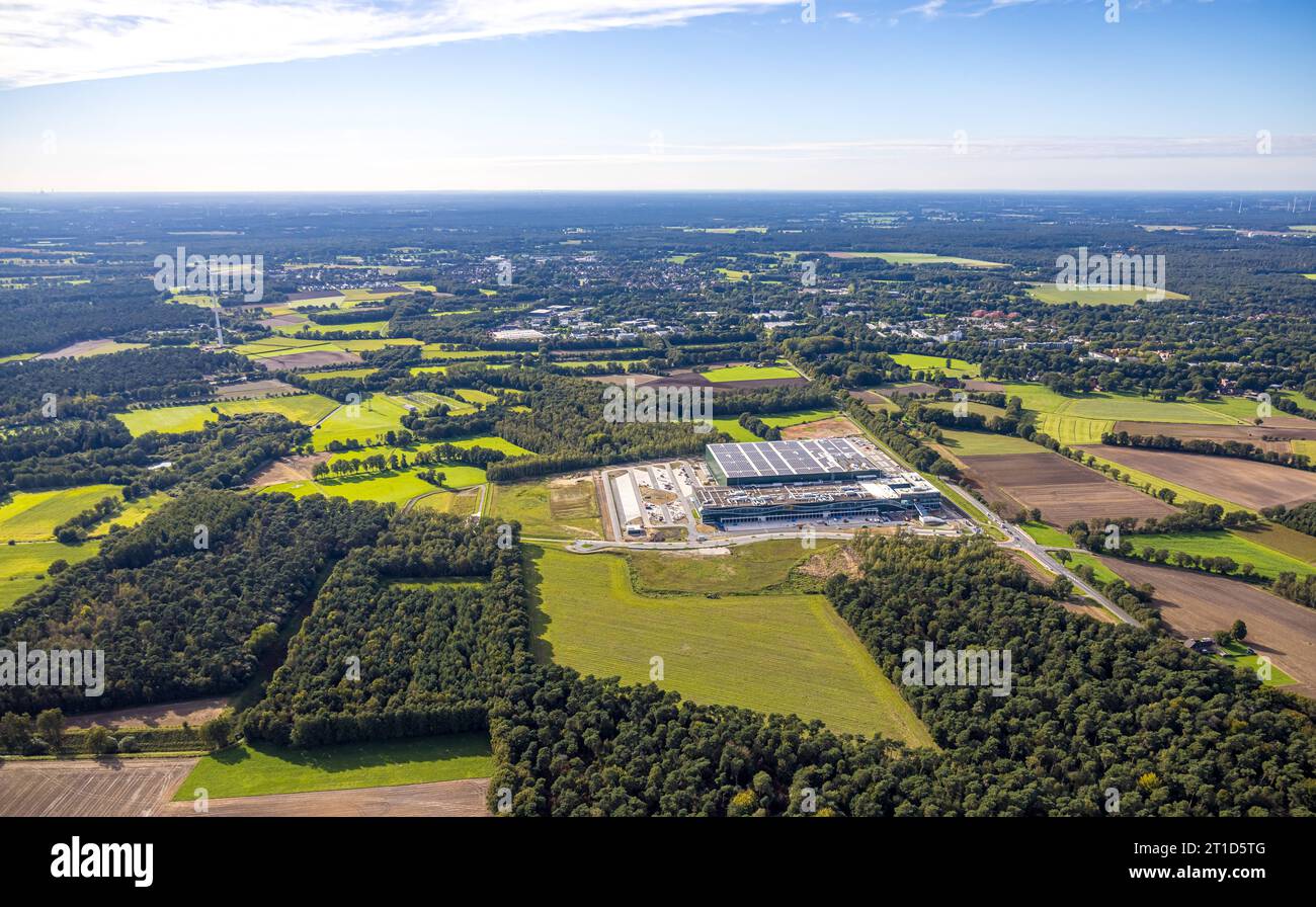 Luftbild, Industriepark Große Heide, ehem. Schachtanlage Wulfen 1/2 der Zeche Fürst Leopold, Barkenberg, Dorsten, Ruhrgebiet, Rhénanie-du-Nord-Westphalie, Deutschland ACHTUNGxMINDESTHONORARx60xEURO *** vue aérienne, parc industriel de Große Heide, ancien puits Wulfen 1 2 de la mine de charbon de Fürst Leopold, Barkenberg, Dorsten, région de la Ruhr, Rhénanie du Nord-Westphalie, Allemagne ATTENTIONxMINESTHONORARx60xEURO Banque D'Images